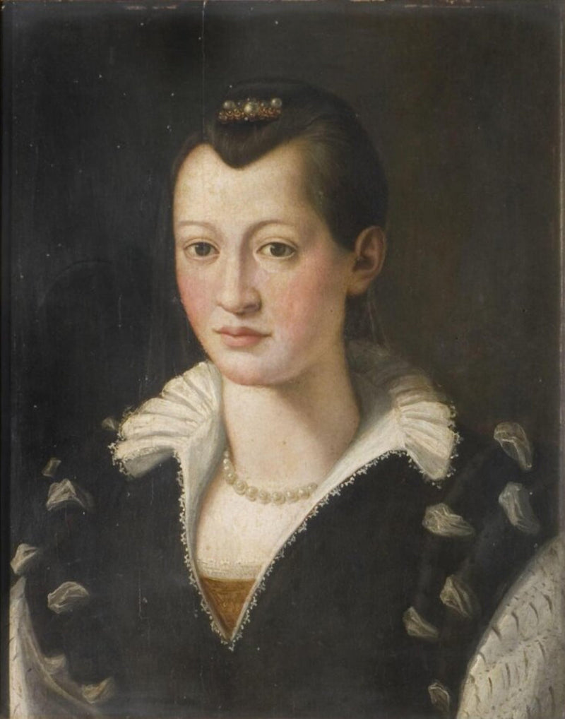 Retrato de una dama con vestido negro - Bronzino