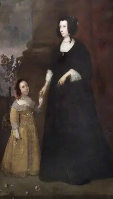 Retrato de una dama y de un niño - Antoine van Dyck