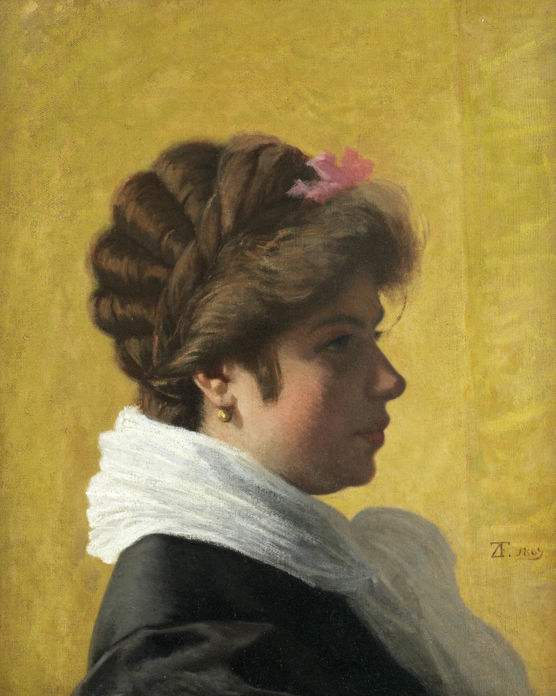 Retrato de una dama - Federico Zandomeneghi