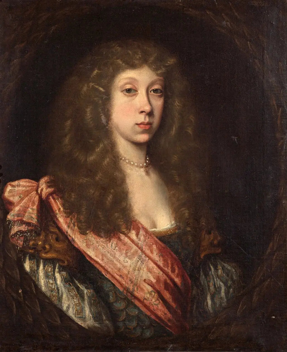 Portrait d'une dame inconnue en costume de masque - Pierre Mignard image 1 reproduction de peinture à l’huile