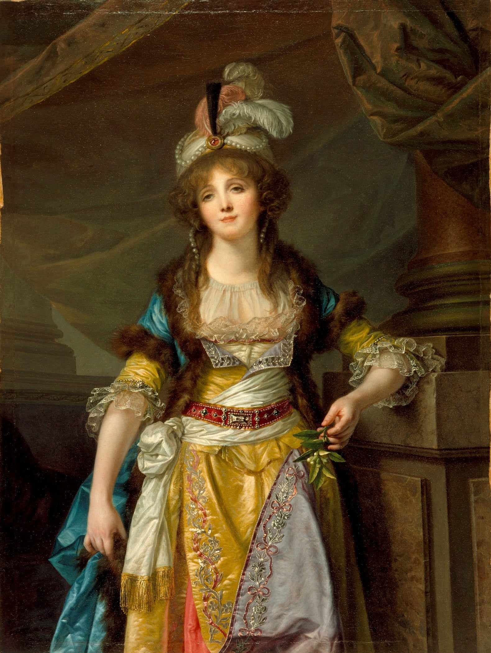 Portrait d'une dame - Jean-Baptiste Greuze image 1 copie peinte à la main à l’huile