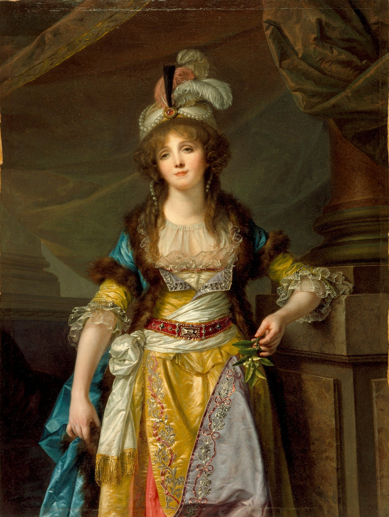 Retrato de una dama - Jean-Baptiste Greuze