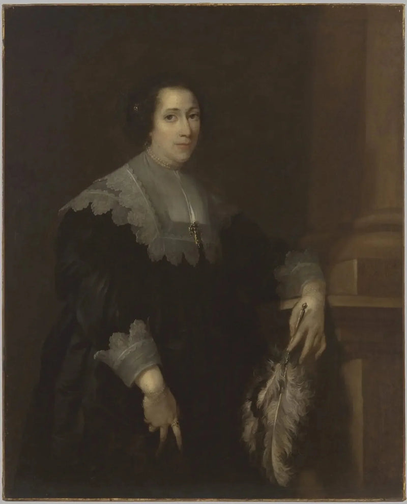 Retrato de una dama (quizá Lady Philadelphia Wharton) - Antoine van Dyck
