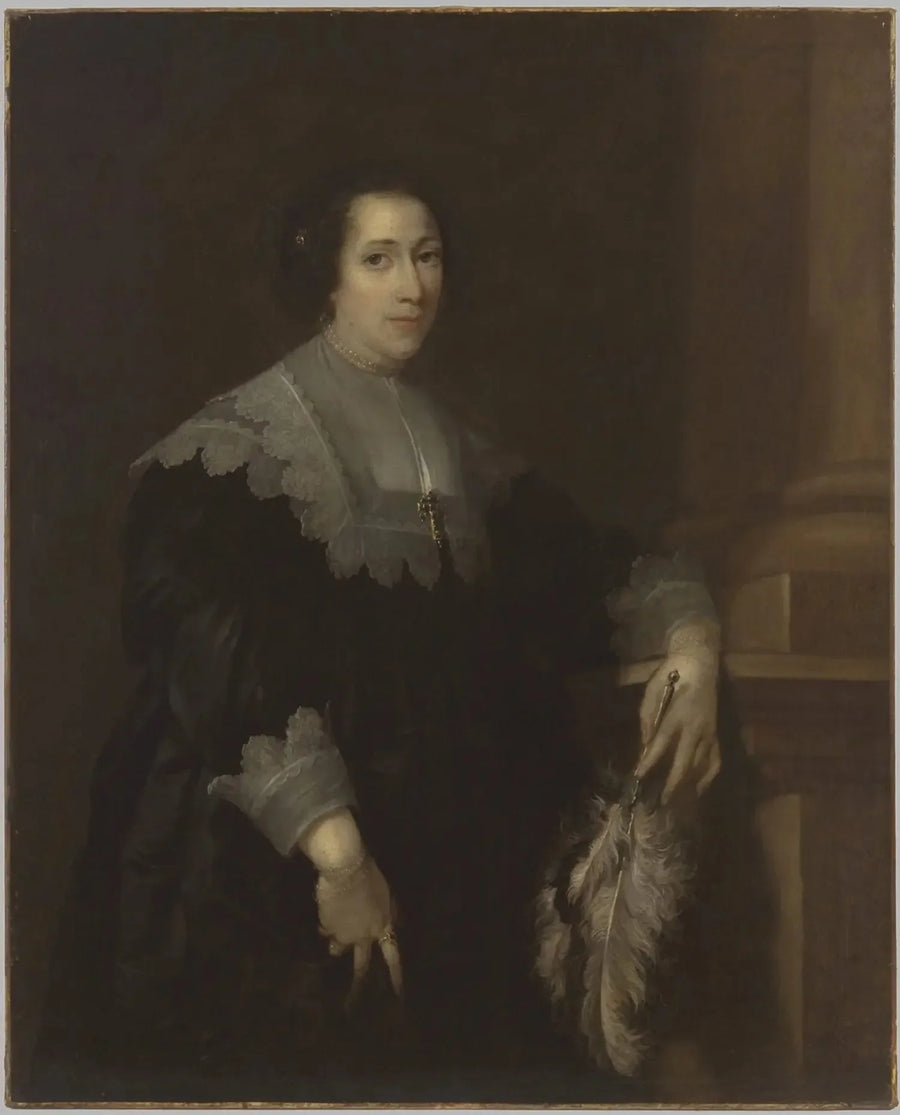 Retrato de una dama (quizá Lady Philadelphia Wharton) - Antoine van Dyck