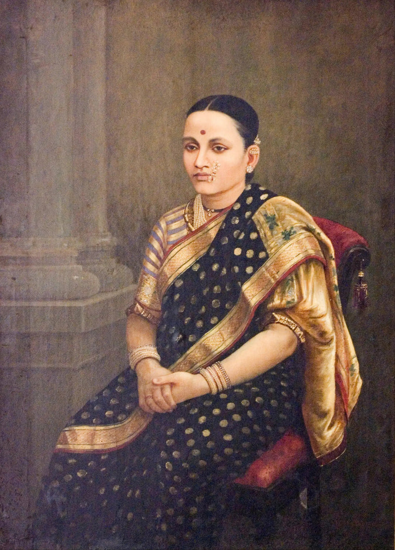 Retrato de una dama - Ravi Varmâ