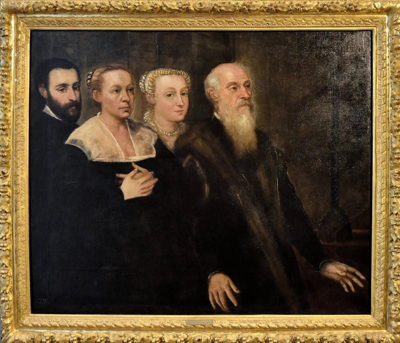 Retrato de una familia de patricios venecianos - Jacopo Tintoretto