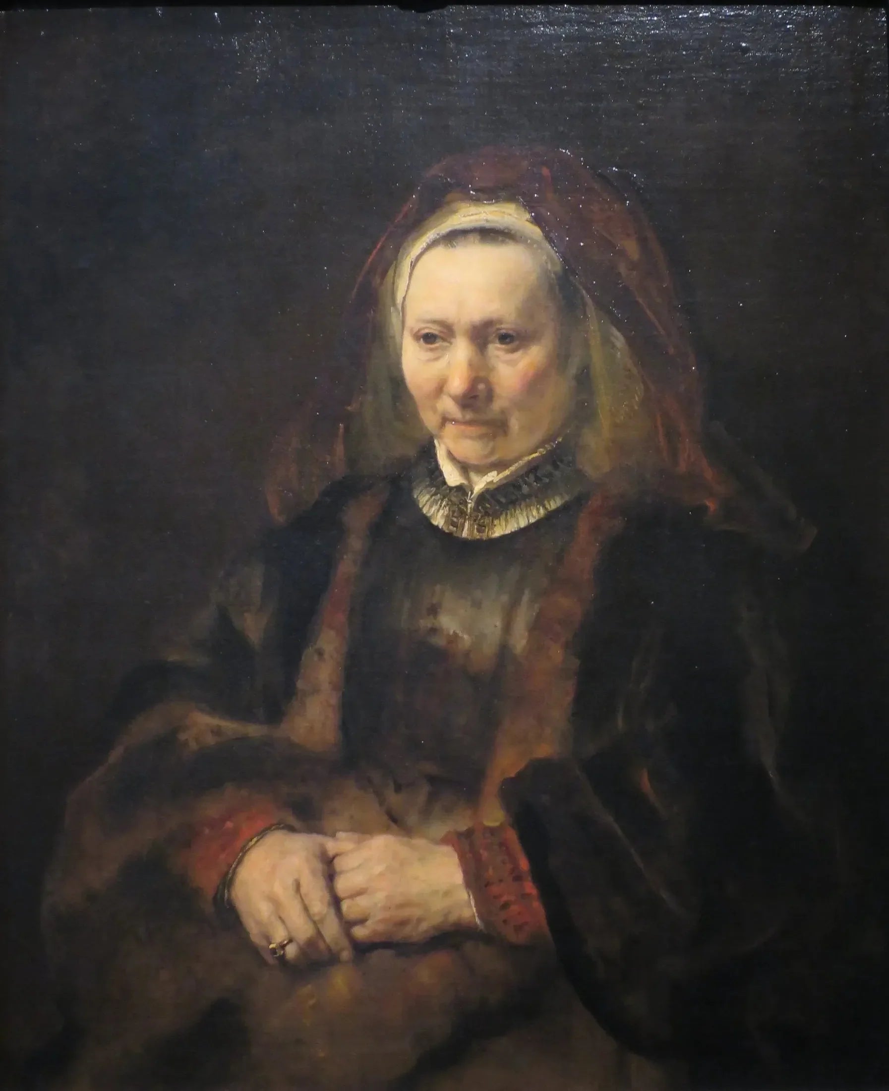 Portrait d'une femme âgée - Rembrandt image 1 reproduction d’œuvre d’art à l’huile
