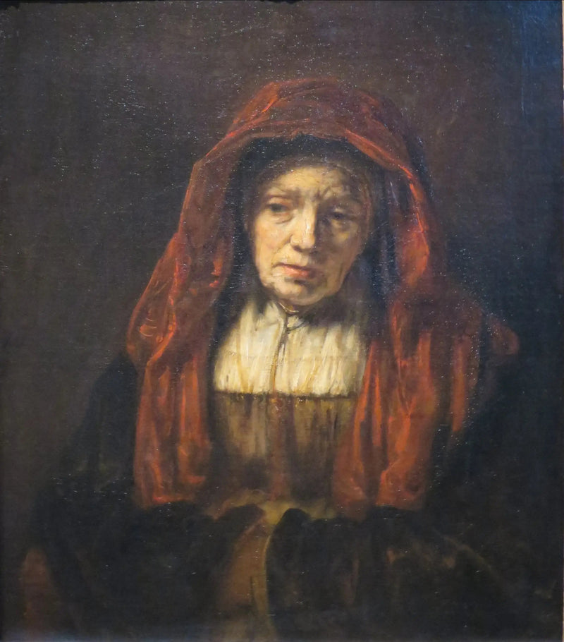 Retrato de una mujer anciana. - Rembrandt