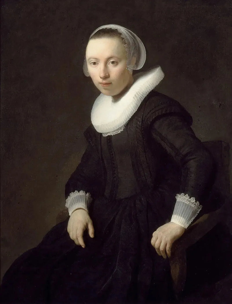 Retrato de una mujer sentada - Rembrandt
