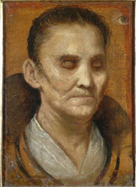 Retrato de una mujer ciega - Annibale Carracci