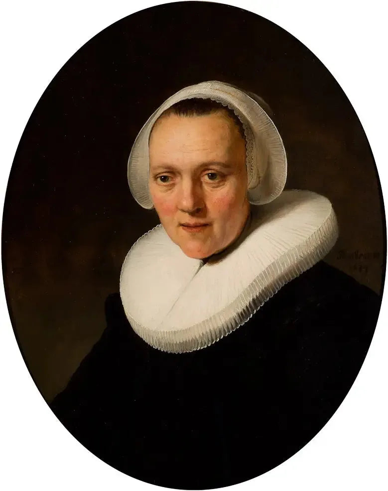 Retrato de una mujer de 40 años, quizás Marretje Cornelisdr van Grotewal - Rembrandt