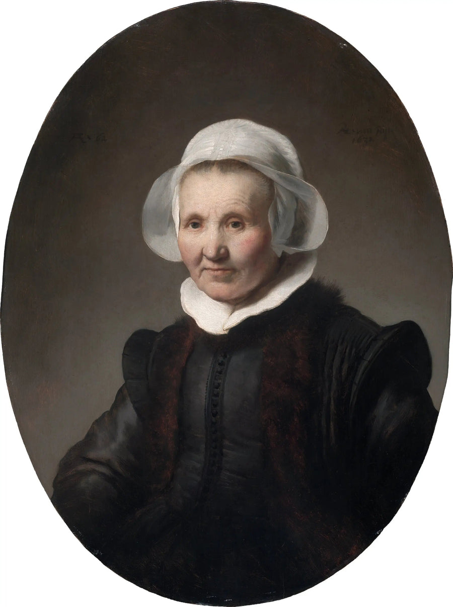 Retrato de una mujer de 62 años, quizás Aeltje Pietersdr Uylenburgh - Rembrandt