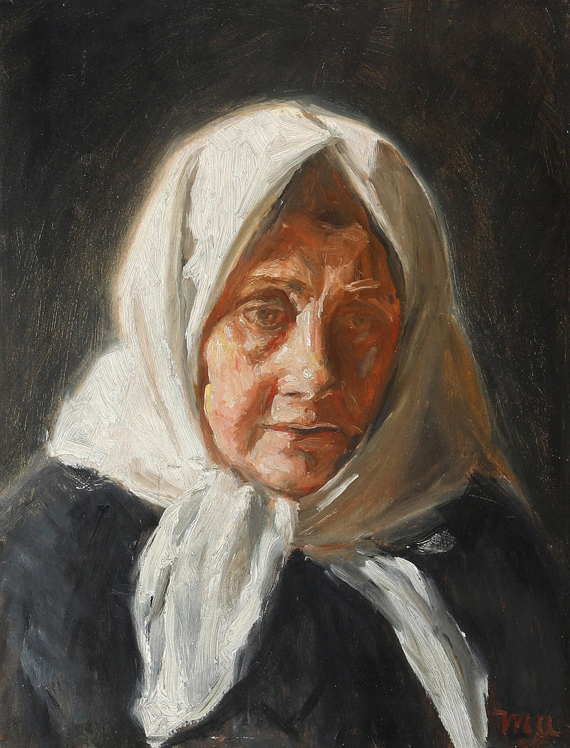 Retrato de la esposa de un pescador - Michael Peter Ancher