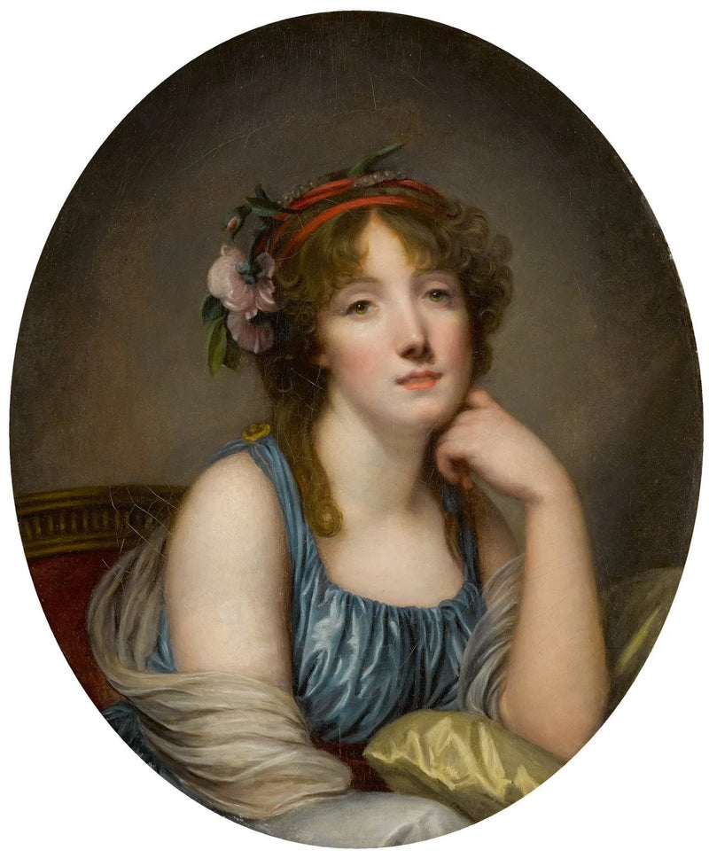 Retrato de una mujer, conocida como la hija del artista - Jean-Baptiste Greuze
