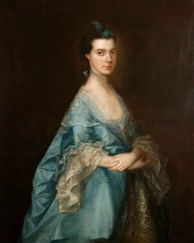 Retrato de una mujer en azul (anteriormente conocida como « Miss Edgar ») - Thomas Gainsborough