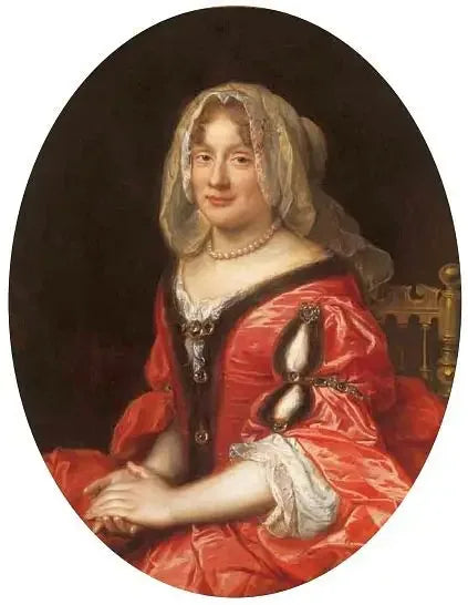 Retrato de una mujer con traje polaco, muy probablemente Claudine Françoise Mignot, esposa de Juan Casimiro Vasa - Pierre Mignard