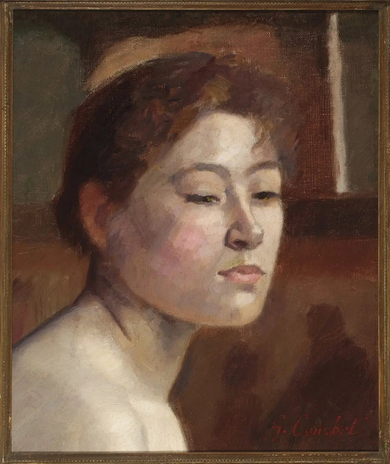 Retrato de una mujer - Gustave Courbet