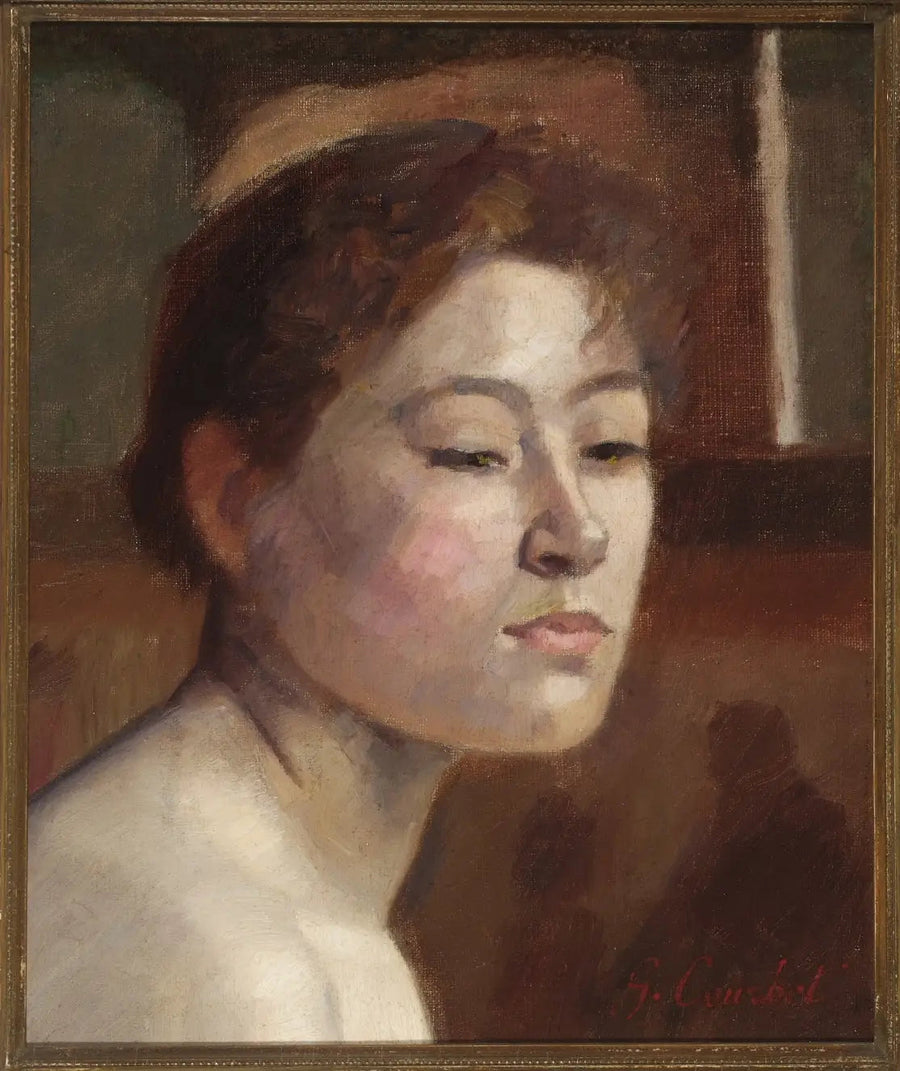 Retrato de una mujer - Gustave Courbet