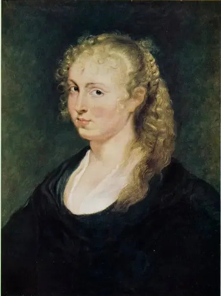 Retrato de una mujer desconocida con cabello rubio trenzado - Peter Paul Rubens