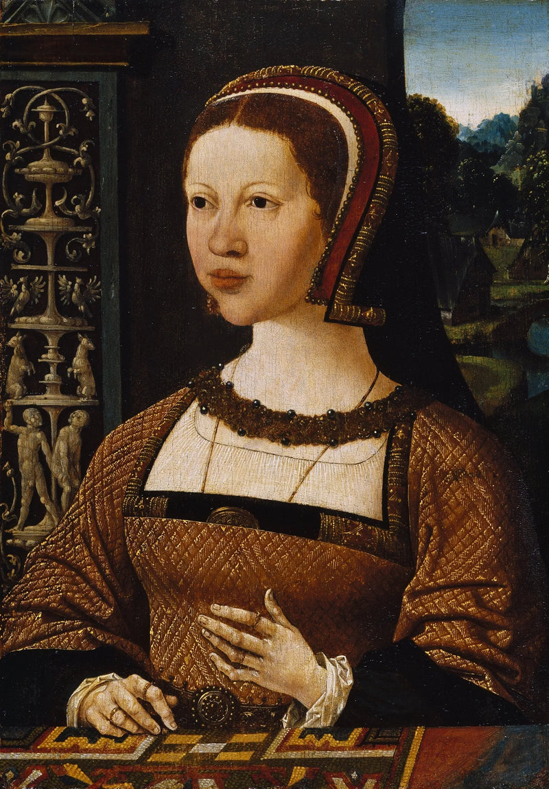 Retrato de una mujer, quizás Isabel de Dinamarca - Jacob Cornelisz van Oostsanen