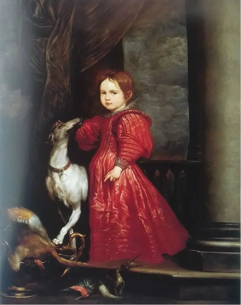 Retrato de una niña en Diana - Antoine van Dyck
