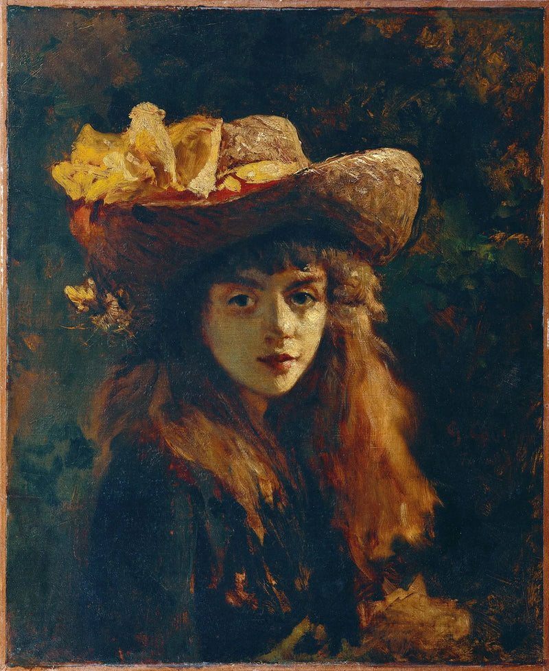 Retrato de una niña - Gustave Courbet