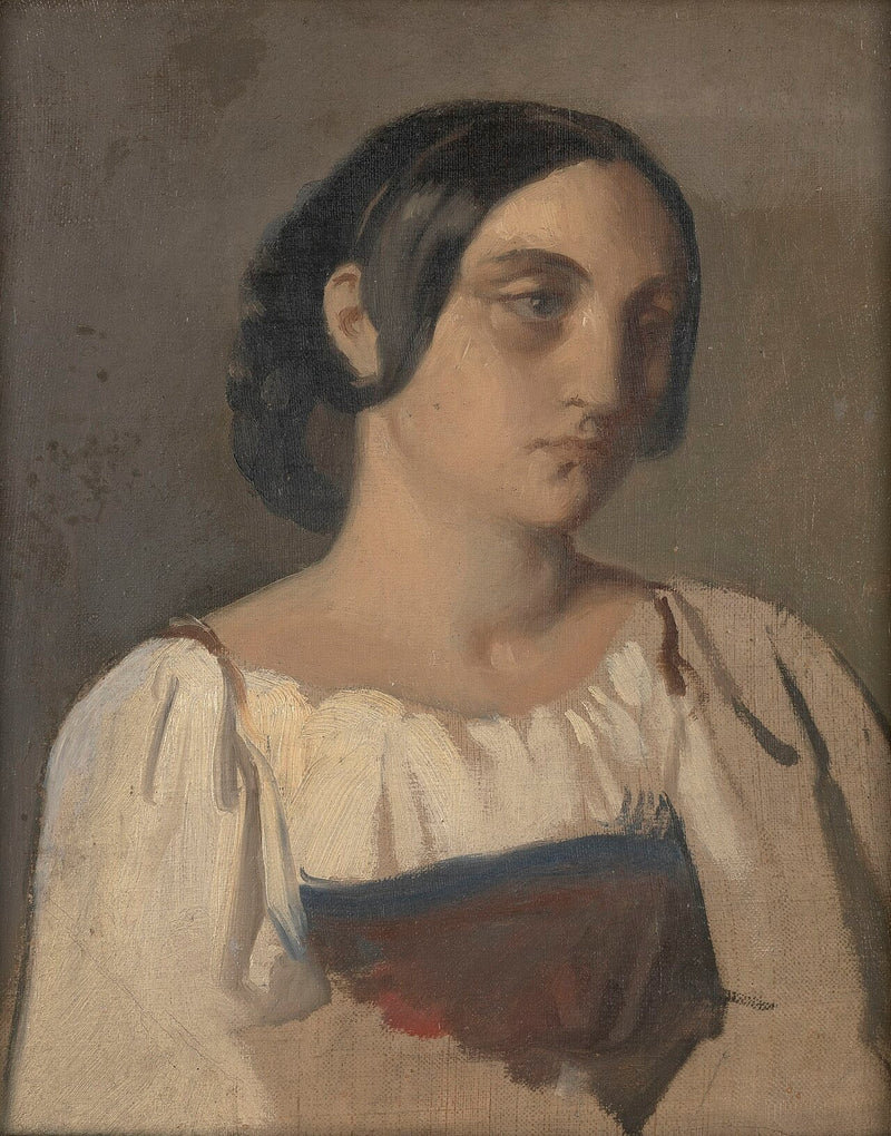 Retrato de una italiana - Théodore Chassériau