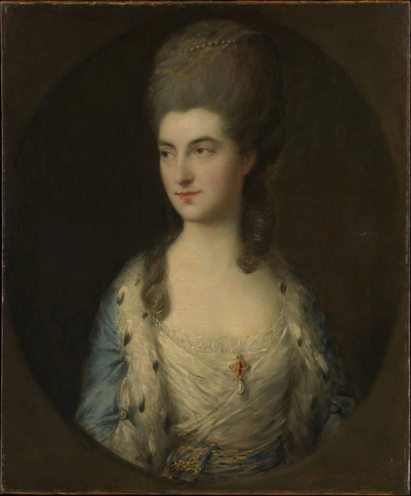 Retrato de una joven mujer, conocida como Miss Sparrow - Thomas Gainsborough