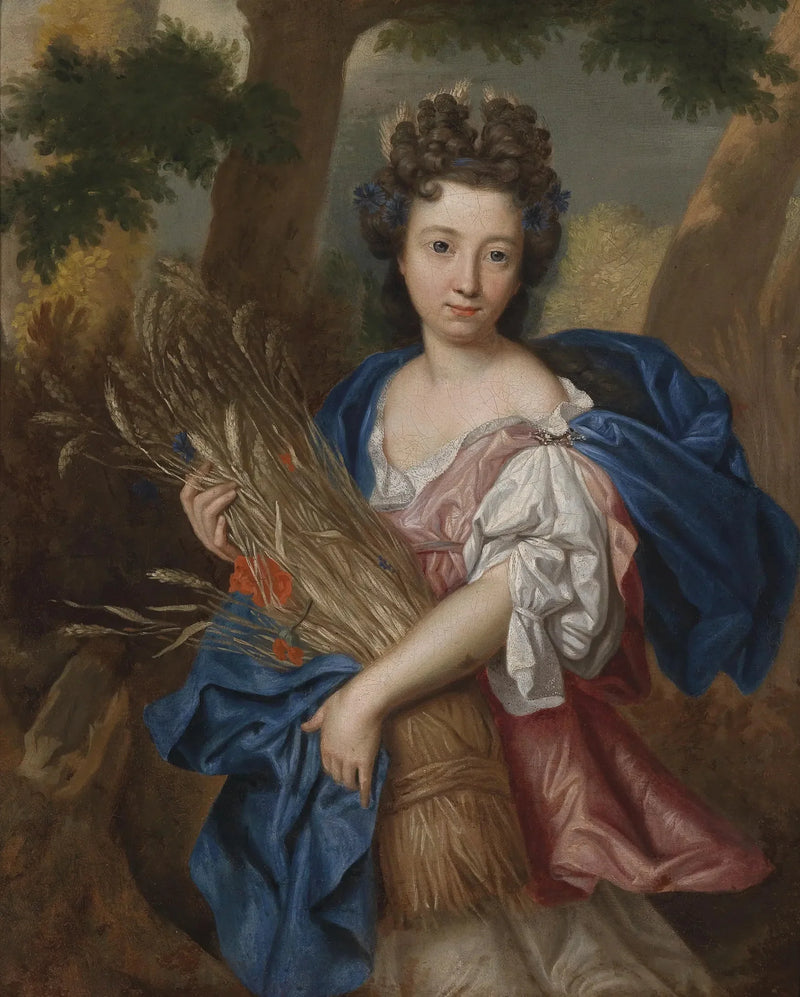 Retrato de una joven mujer en Ceres - Pierre Mignard