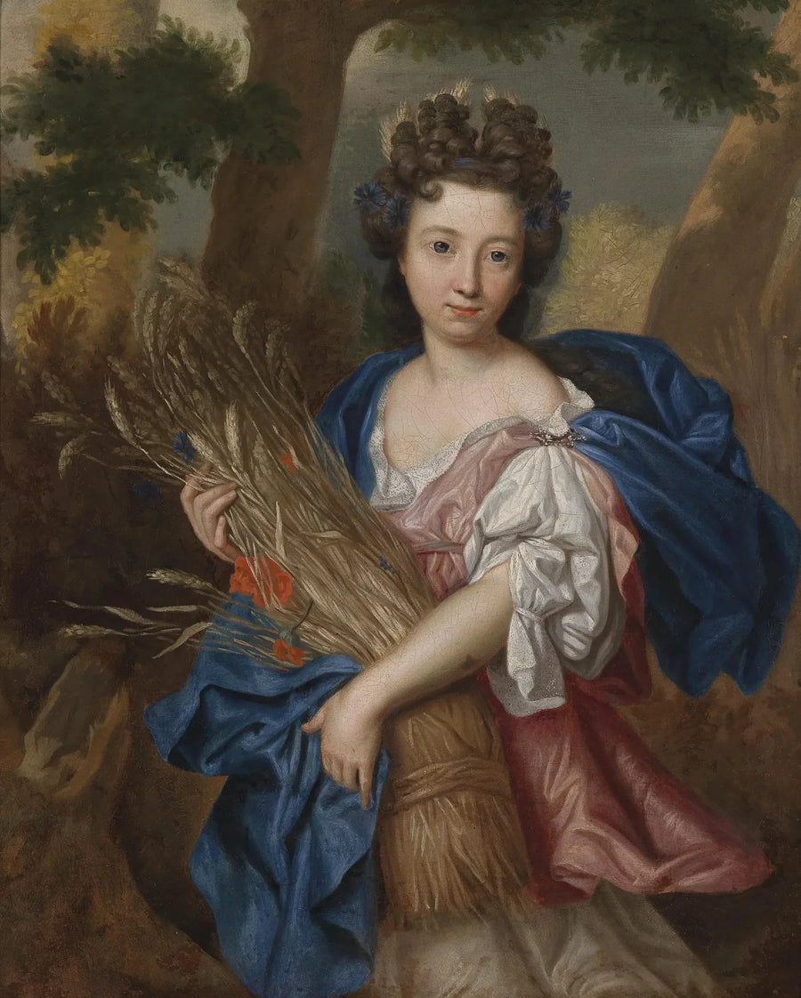 Retrato de una joven mujer en Ceres - Pierre Mignard