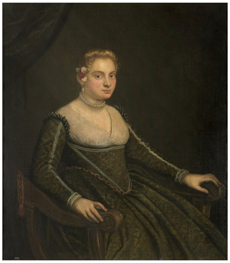 Retrato de una joven mujer - Jacopo Tintoretto