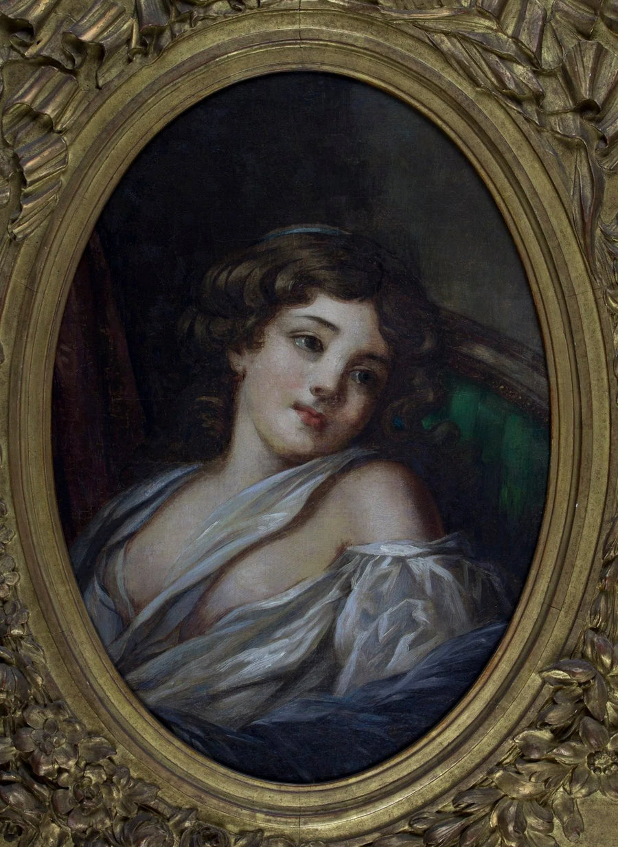 Retrato de una joven mujer - Jean-Baptiste Greuze