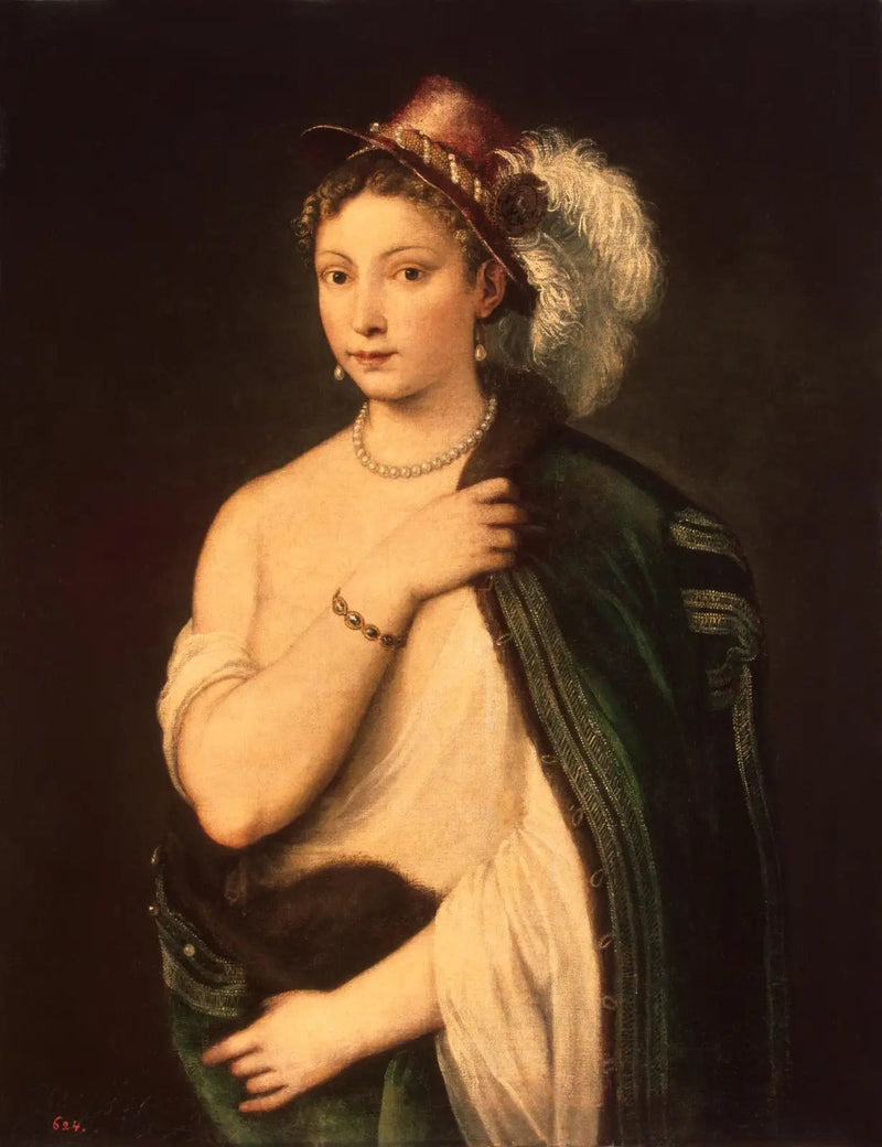 Retrato de una joven mujer - Titian