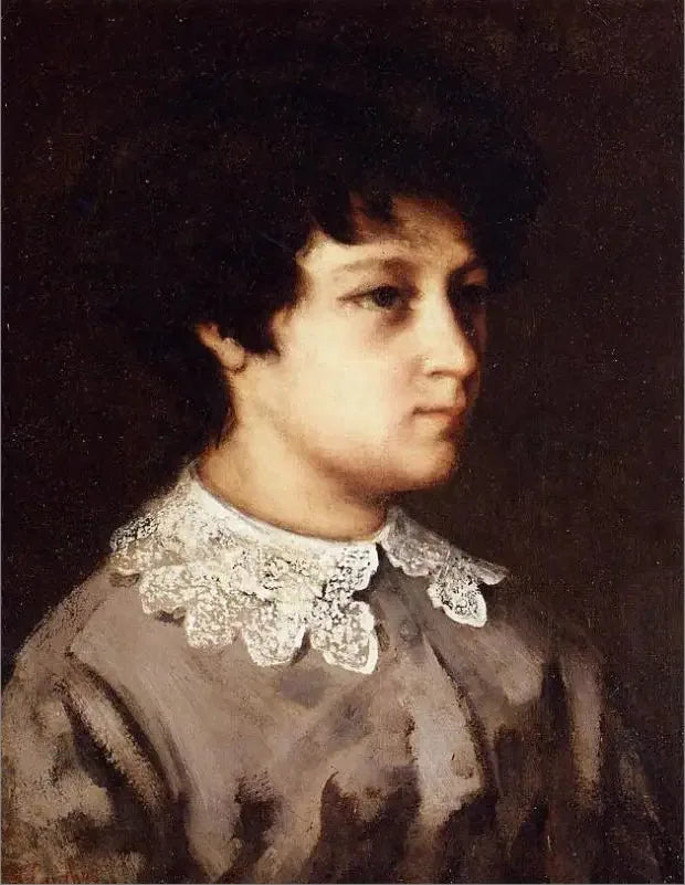 Retrato de una joven de Salins - Gustave Courbet