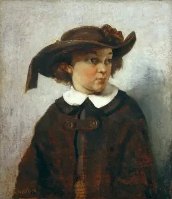 Retrato de una joven - Gustave Courbet