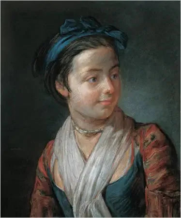 Retrato de una joven - Jean Simeón Chardin
