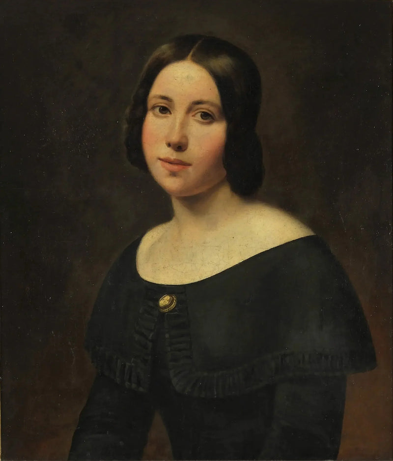 Retrato de una joven - Ludwig Knaus
