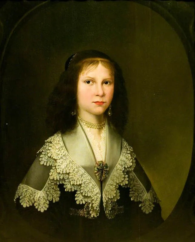 Retrato de una joven con cuello de encaje - Gerrit van Honthorst