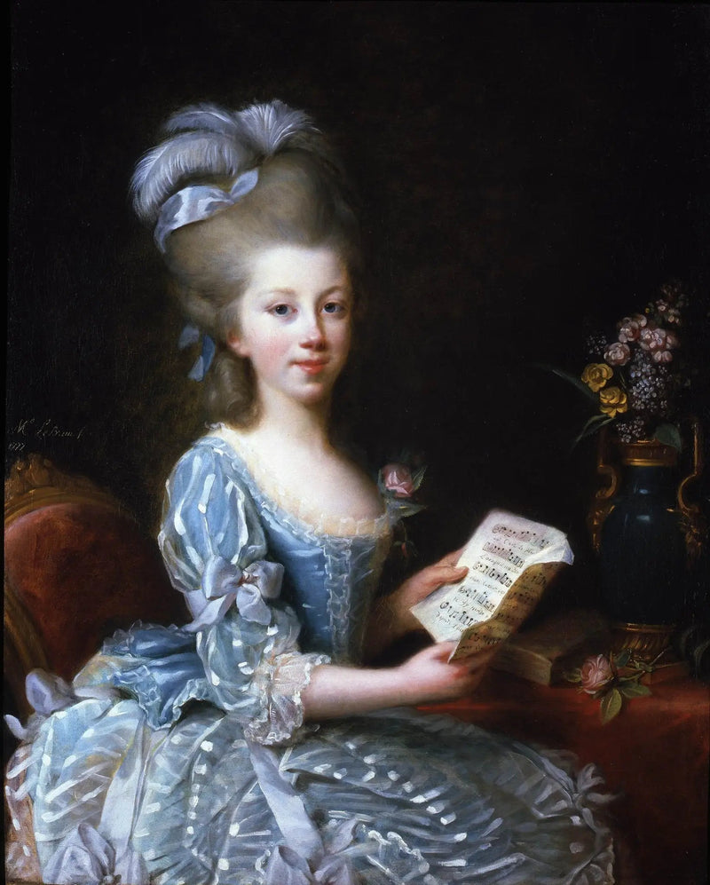 Retrato de una joven música - Élisabeth Vigeé Le Brun