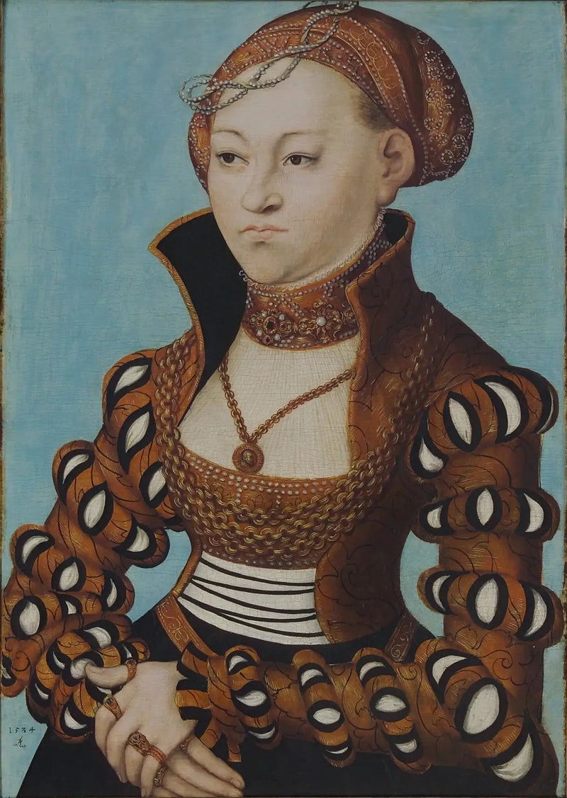 Retrato de una noble dama sajona - Lucas Cranach el Viejo