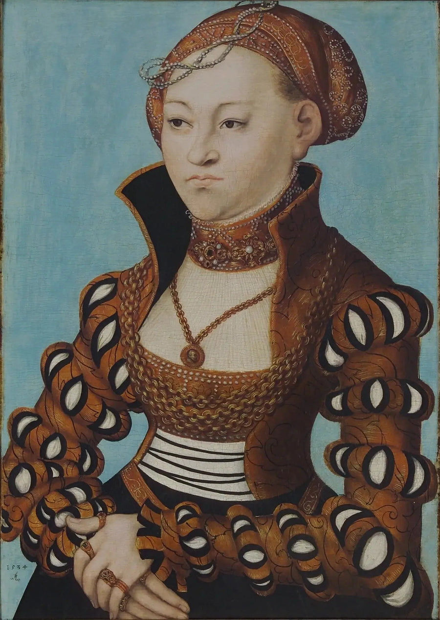 Retrato de una noble dama sajona - Lucas Cranach el Viejo