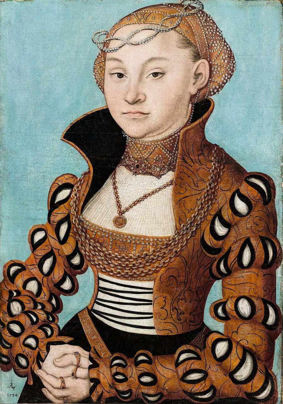 Retrato de una noble dama sajona - Lucas Cranach el Viejo
