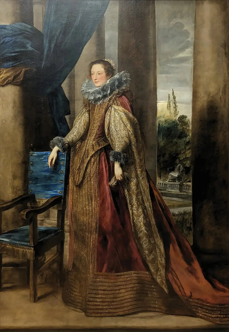 Retrato de una noble genovesa - Antoine van Dyck