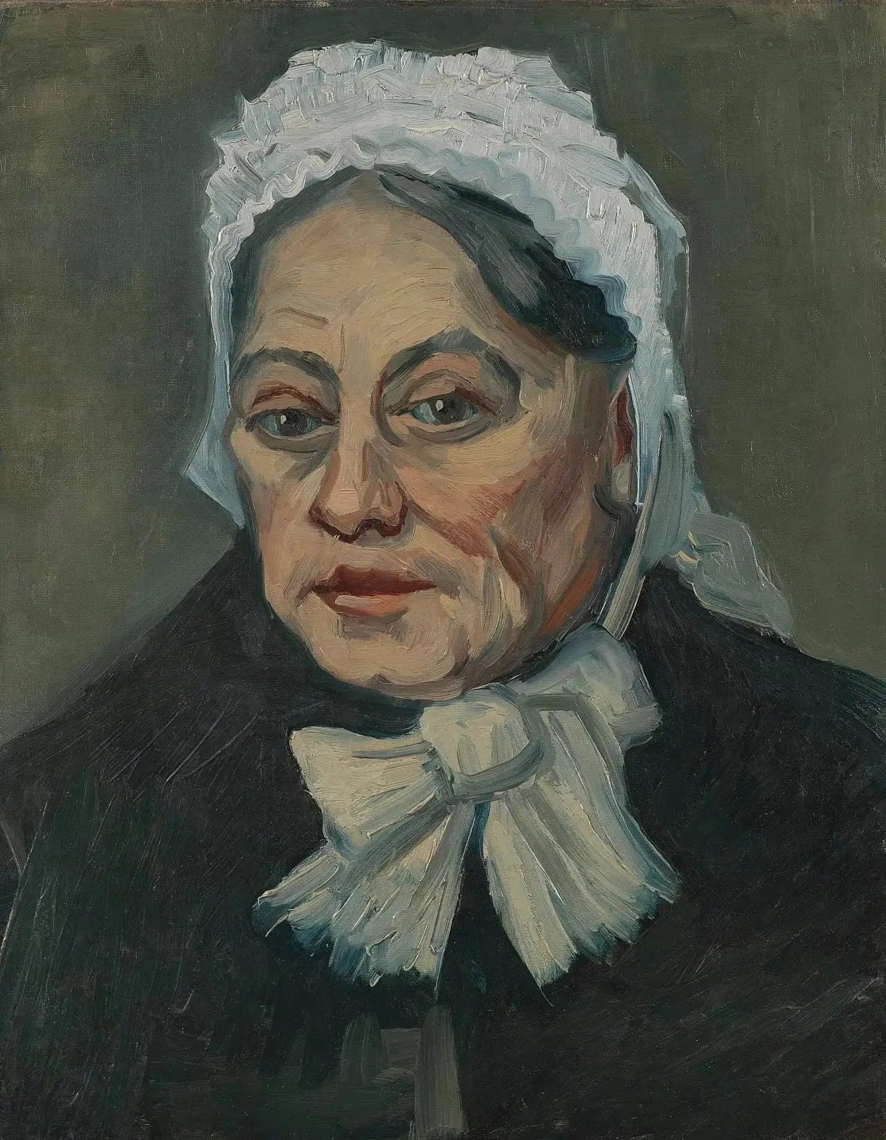 Portrait d'une vieille femme - Vincent van Gogh image 1 copie peinte à la main à l’huile