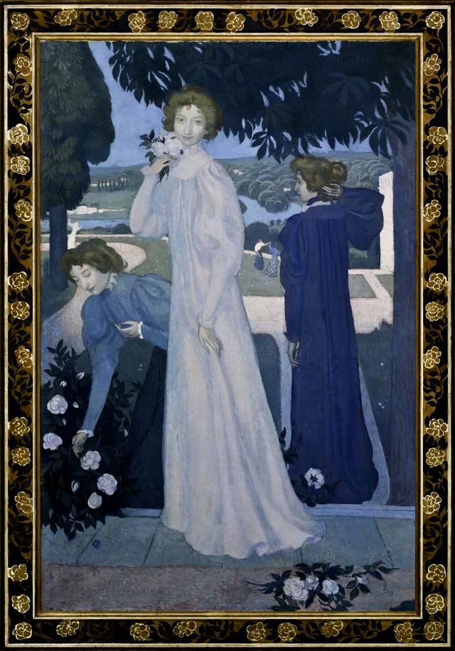 Retrato de Yvonne Lerolle en tres aspectos - Maurice Denis