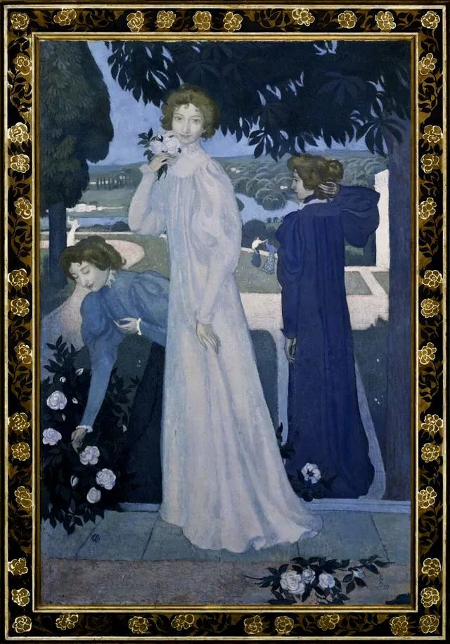 Retrato de Yvonne Lerolle en tres aspectos - Maurice Denis