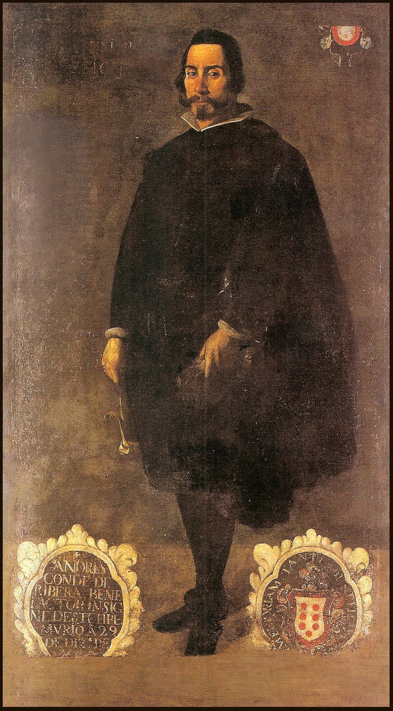Retrato de Andrés Condé de Ribera - Francisco de Zurbarán