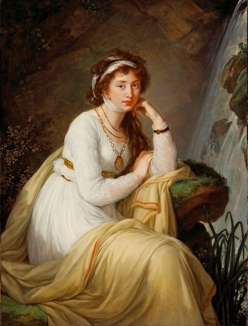 Retrato de Anna Ivanovna Tolstói (Baryatinskaya) - Élisabeth Vigée Le Brun