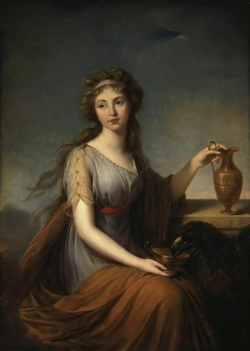 Retrato de Anne Pitt en Hebe - Elisabeth Vigée Le Brun