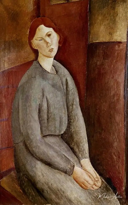 Portrait d'Annie Bjarne - Amadeo Modigliani - Reproductions de tableaux et peintures haut de gamme